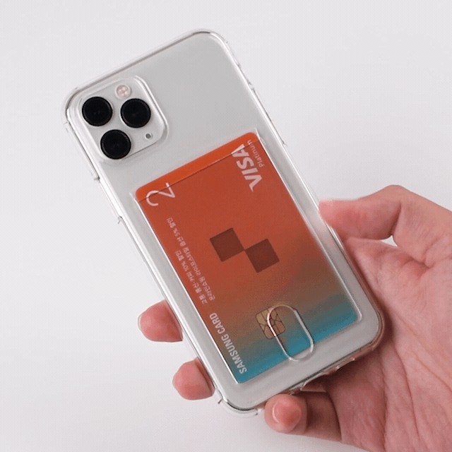 젤리 투명 카드 케이스