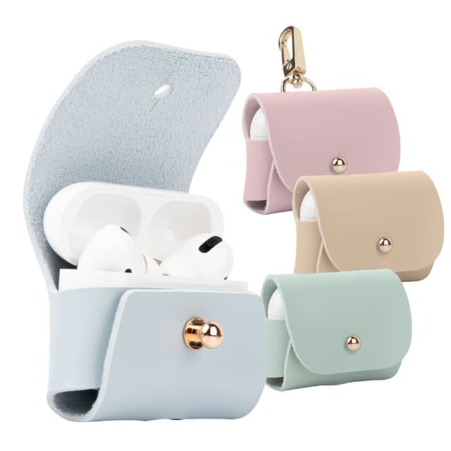 에어팟 미뇽파스텔 가죽 케이스